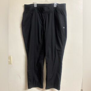 Black Elastic Waist Pants‎